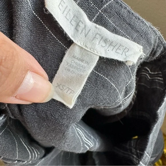 Eileen Fisher Box Organic Linen Sz‎ XS Top - Picture 7 of 10